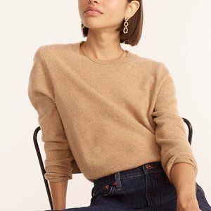 J Crew Camel Colored 100% Cashmere Sweater - S